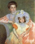 Mary Cassatt Reine Lefebvre and Margot France oil painting reproduction